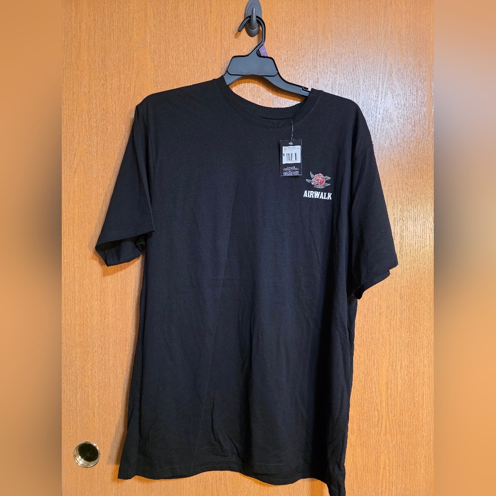 Airwalk Mens Black Short Sleeve Graphic Tee 2XL